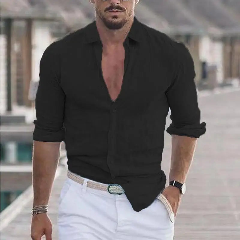 Zylo Men's Long Sleeve Polo Shirt – Lightweight Comfort for Any Occasion 11