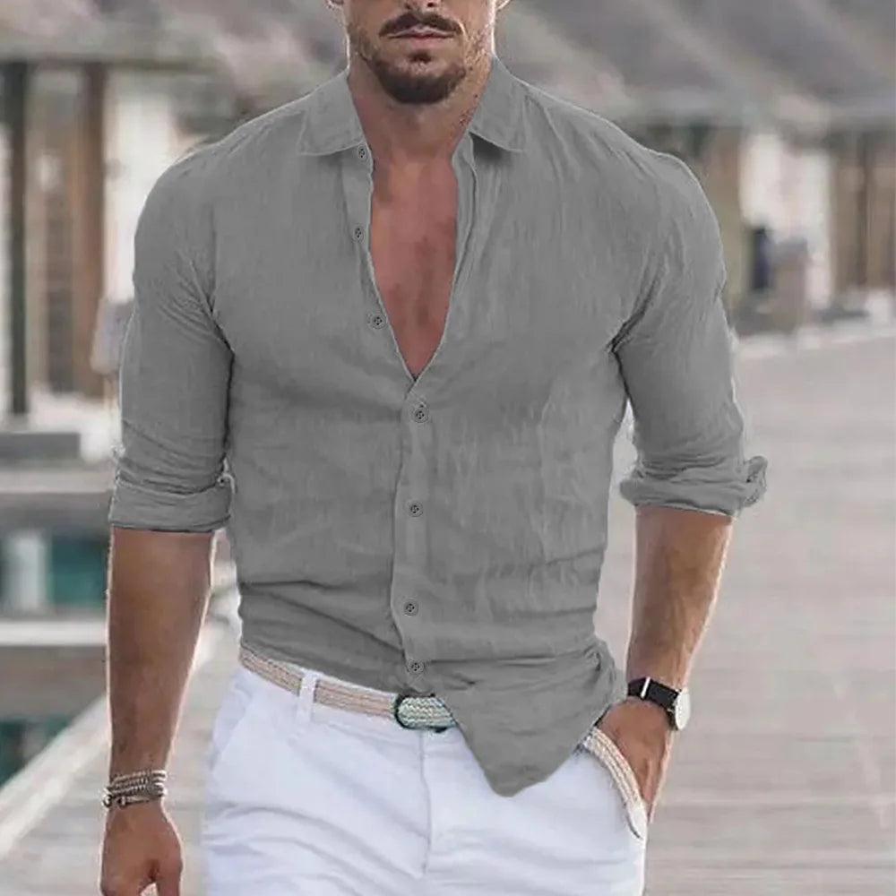 Zylo Men's Long Sleeve Polo Shirt – Lightweight Comfort for Any Occasion 9