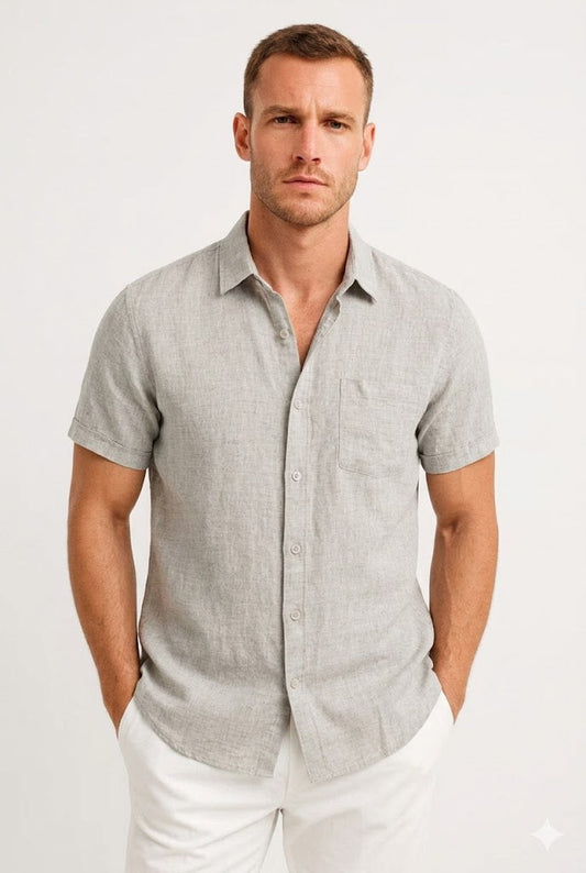 Zylo Men's Shirt – Breathable Linen for Stylish Summer Comfort 1
