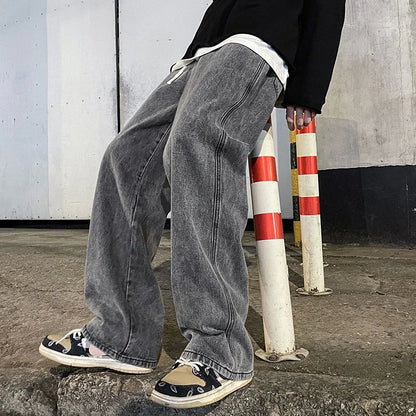 Zylo Men's Streetwear Loose Jeans – Trendy Wide Leg Comfort 6