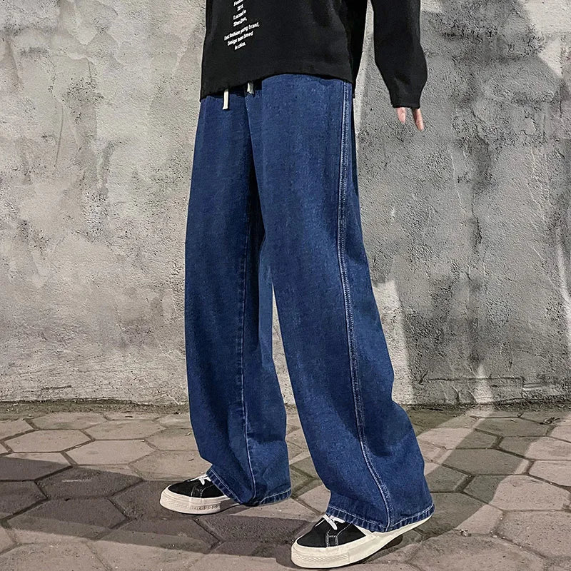 Zylo Men's Streetwear Loose Jeans – Trendy Wide Leg Comfort 9