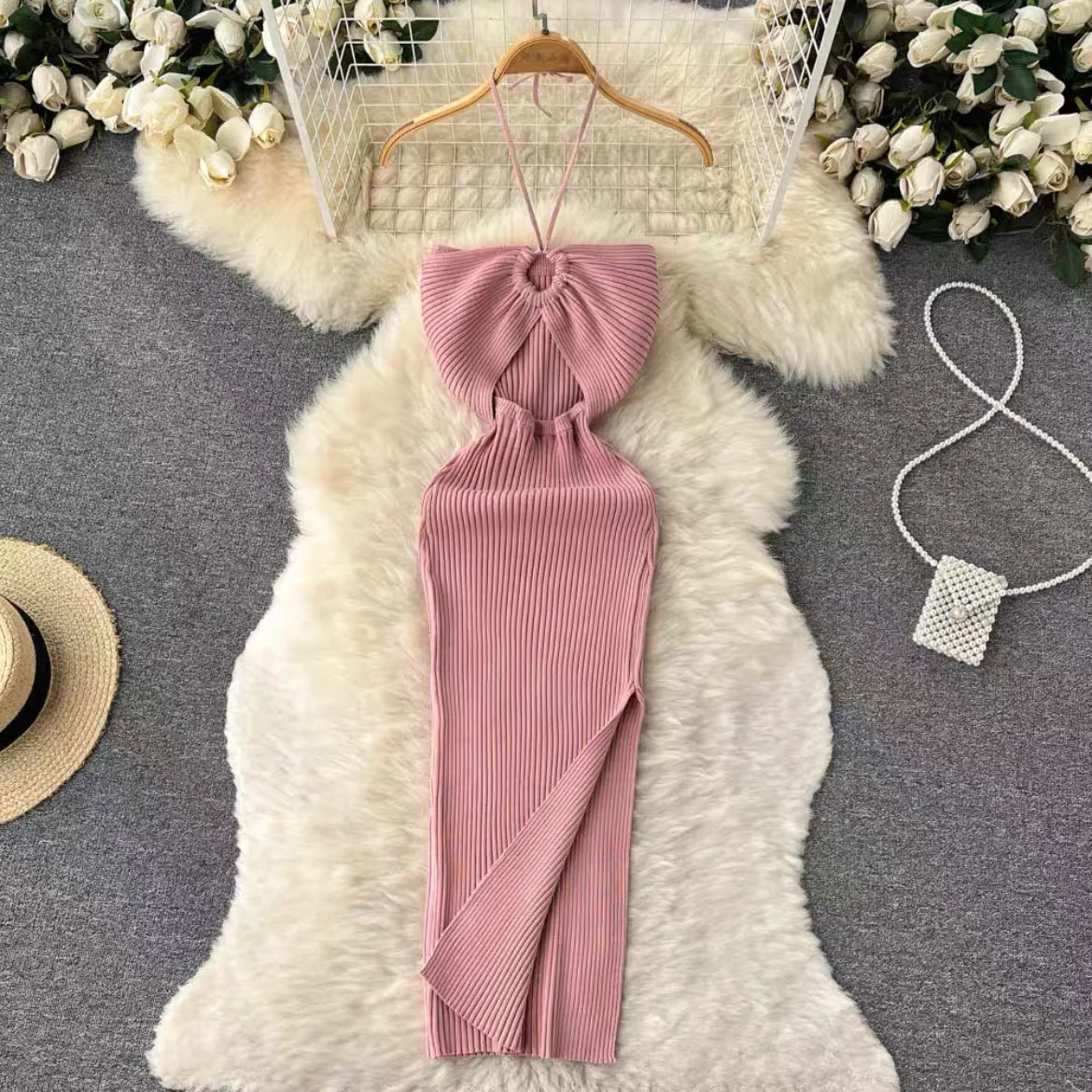 Zyra Women's Chic Bodycon Dress – Elegant Split Design for Summer Fun 12
