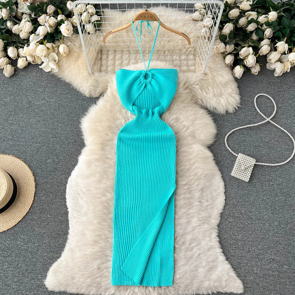 Zyra Women's Chic Bodycon Dress – Elegant Split Design for Summer Fun 13