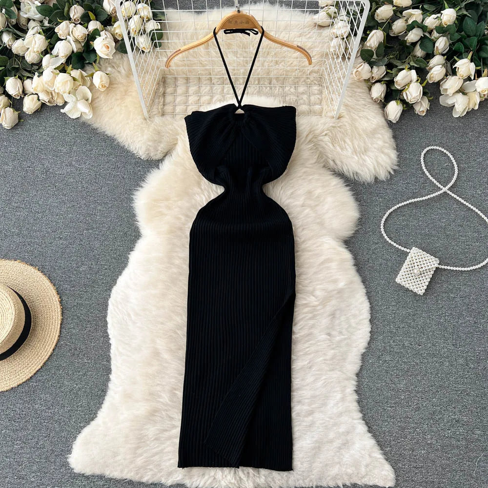 Zyra Women's Chic Bodycon Dress – Elegant Split Design for Summer Fun 3
