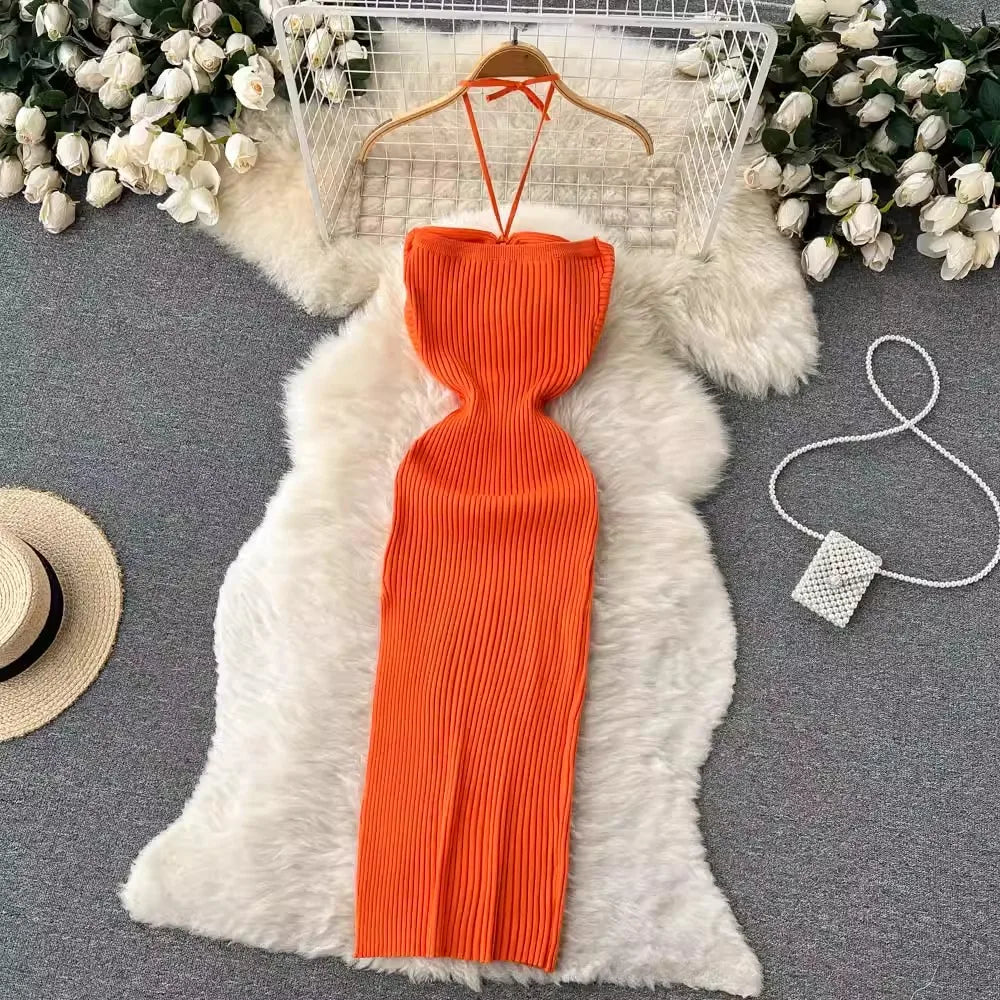 Zyra Women's Chic Bodycon Dress – Elegant Split Design for Summer Fun 4