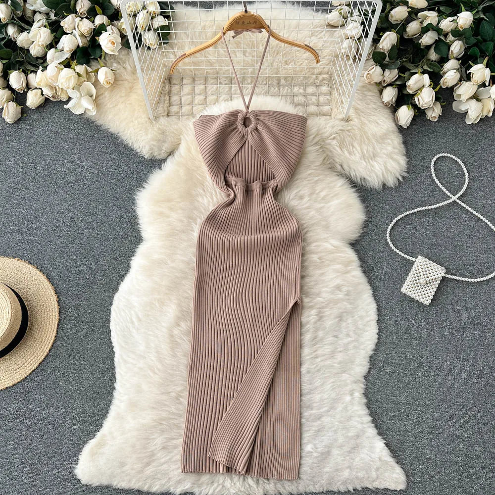 Zyra Women's Chic Bodycon Dress – Elegant Split Design for Summer Fun 6