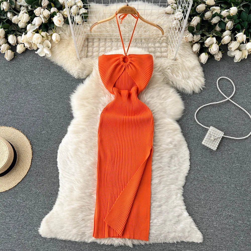 Zyra Women's Chic Bodycon Dress – Elegant Split Design for Summer Fun 7