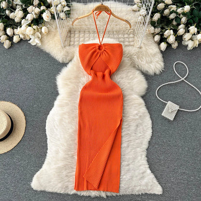 Zyra Women's Chic Bodycon Dress – Elegant Split Design for Summer Fun 7
