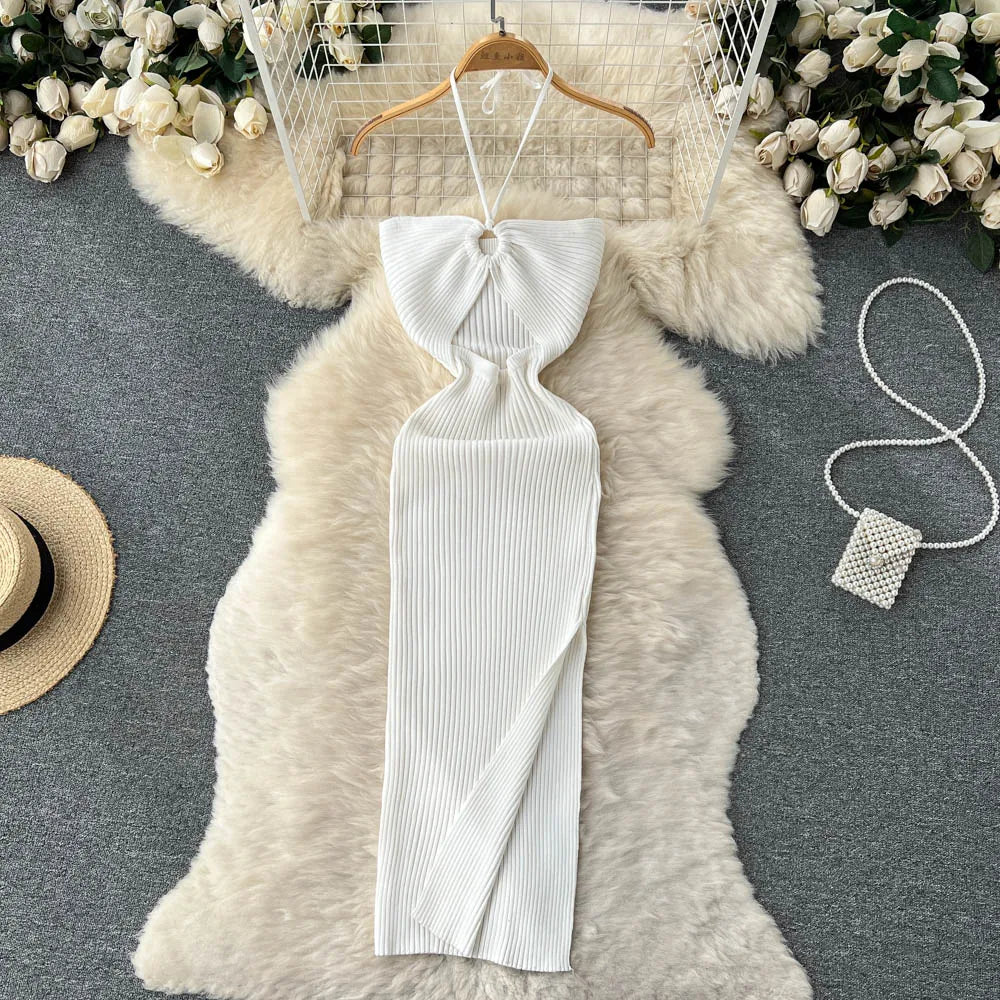 Zyra Women's Chic Bodycon Dress – Elegant Split Design for Summer Fun 9