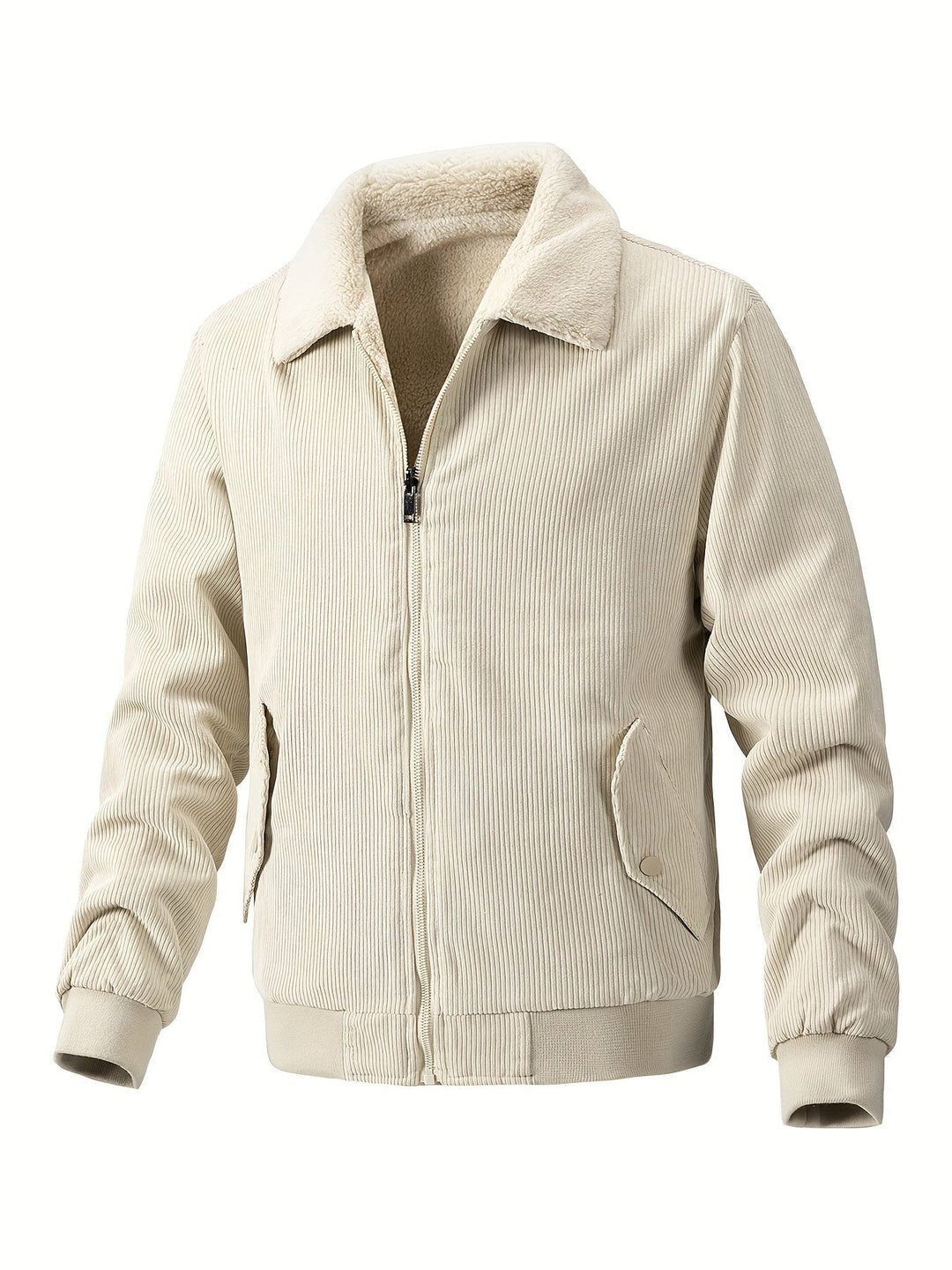 Bayardo | Gestreifte Corduroy-Fleecejacke für Herren