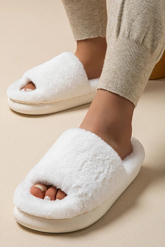 Slippers Women - Soft Peep-Toe Comfort Slippers