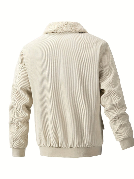 Bayardo | Gestreifte Corduroy-Fleecejacke für Herren