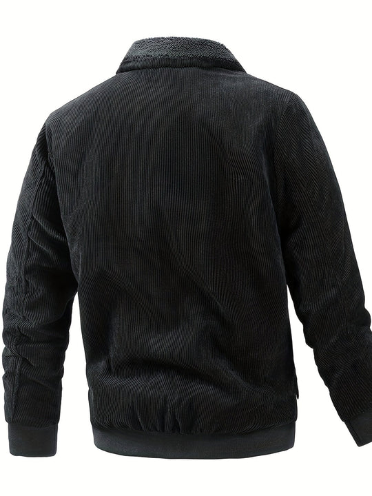 Bayardo | Gestreifte Corduroy-Fleecejacke für Herren