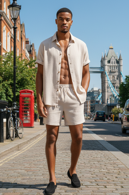 Set Men - Breathable Wrinkle-Free Casual Outfit