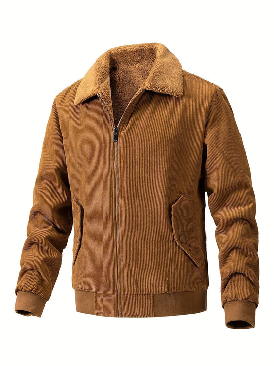 Bayardo | Gestreifte Corduroy-Fleecejacke für Herren