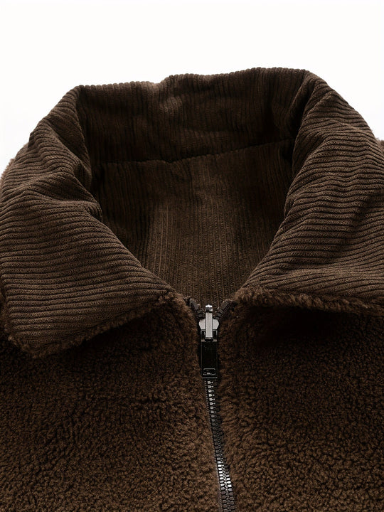 Bayardo | Gestreifte Corduroy-Fleecejacke für Herren