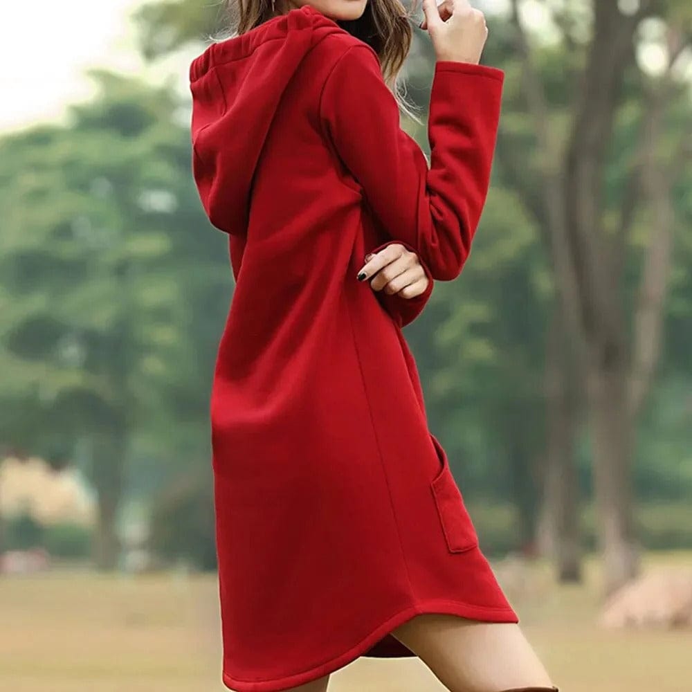 Cordula | Kapuzenkleid aus Strick für Damen
