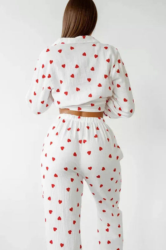 Pyjamas Women - Heart Motif Comfort Pyjamas