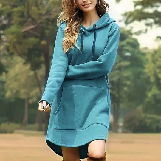 Cordula | Kapuzenkleid aus Strick für Damen