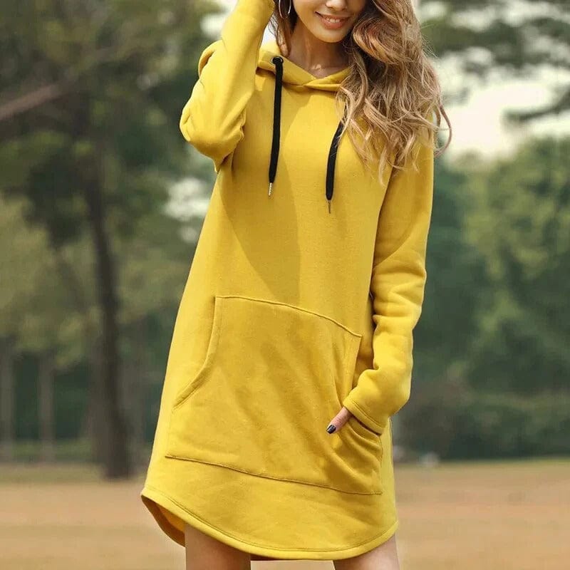 Cordula | Kapuzenkleid aus Strick für Damen