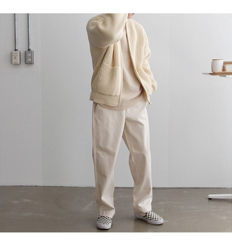 Crisostomus | Lässige Zip-Up Strickjacke für Herren