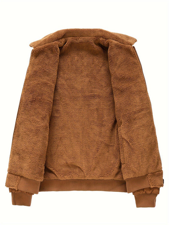Bayardo | Gestreifte Corduroy-Fleecejacke für Herren