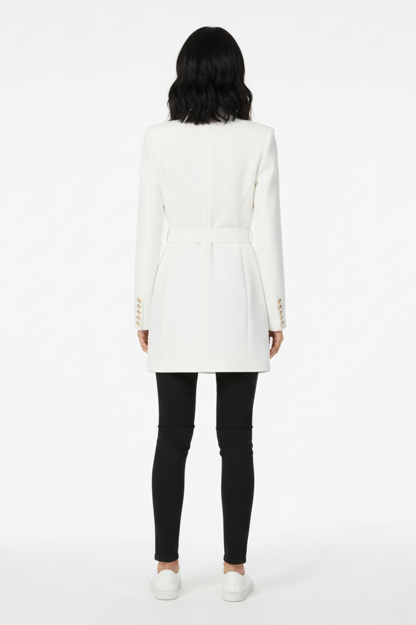 Dress Women - Mini Blazer Business Dress with Button Front