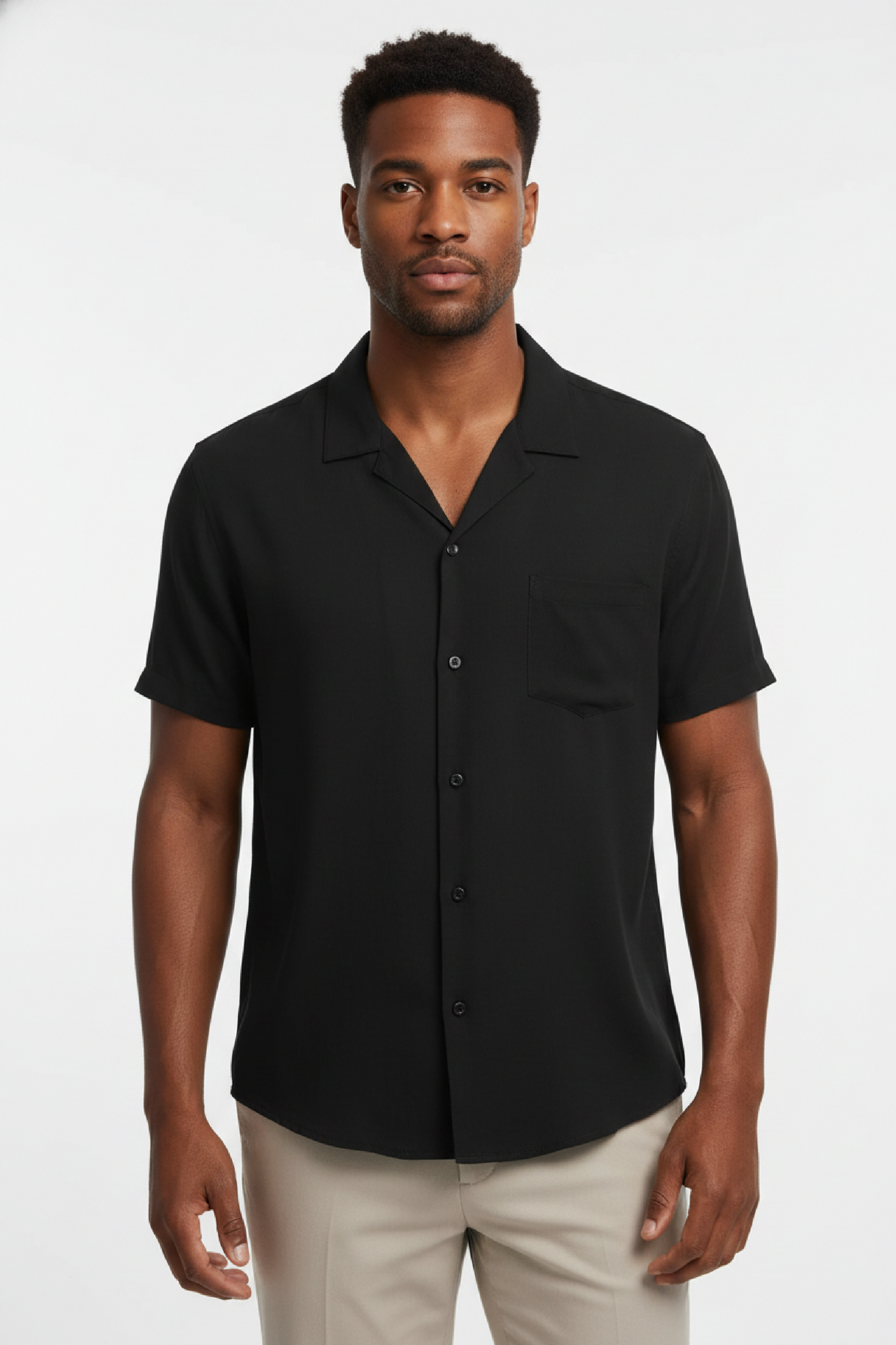 Linen Shirt Set Men - Shorts Summer Set with Short Sleeves