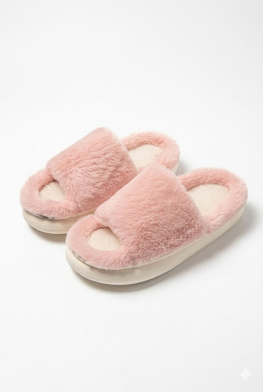Slippers Women - Soft Peep-Toe Comfort Slippers
