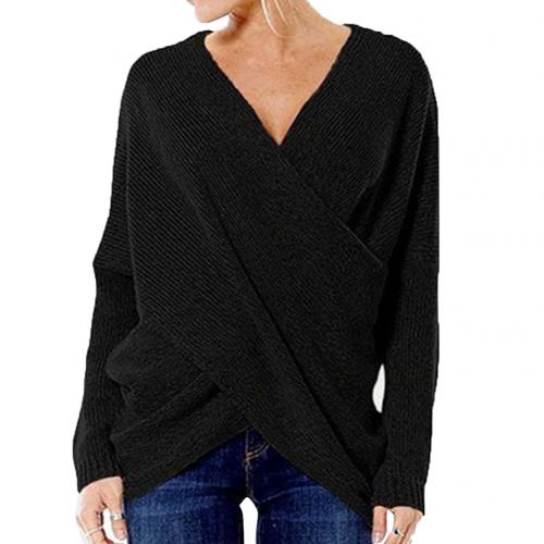 Bettina | Trendiger Pullover mit Kreuzdetail für Damen