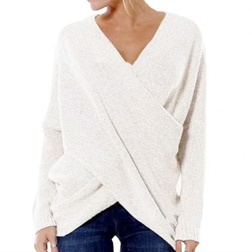 Bettina | Trendiger Pullover mit Kreuzdetail für Damen